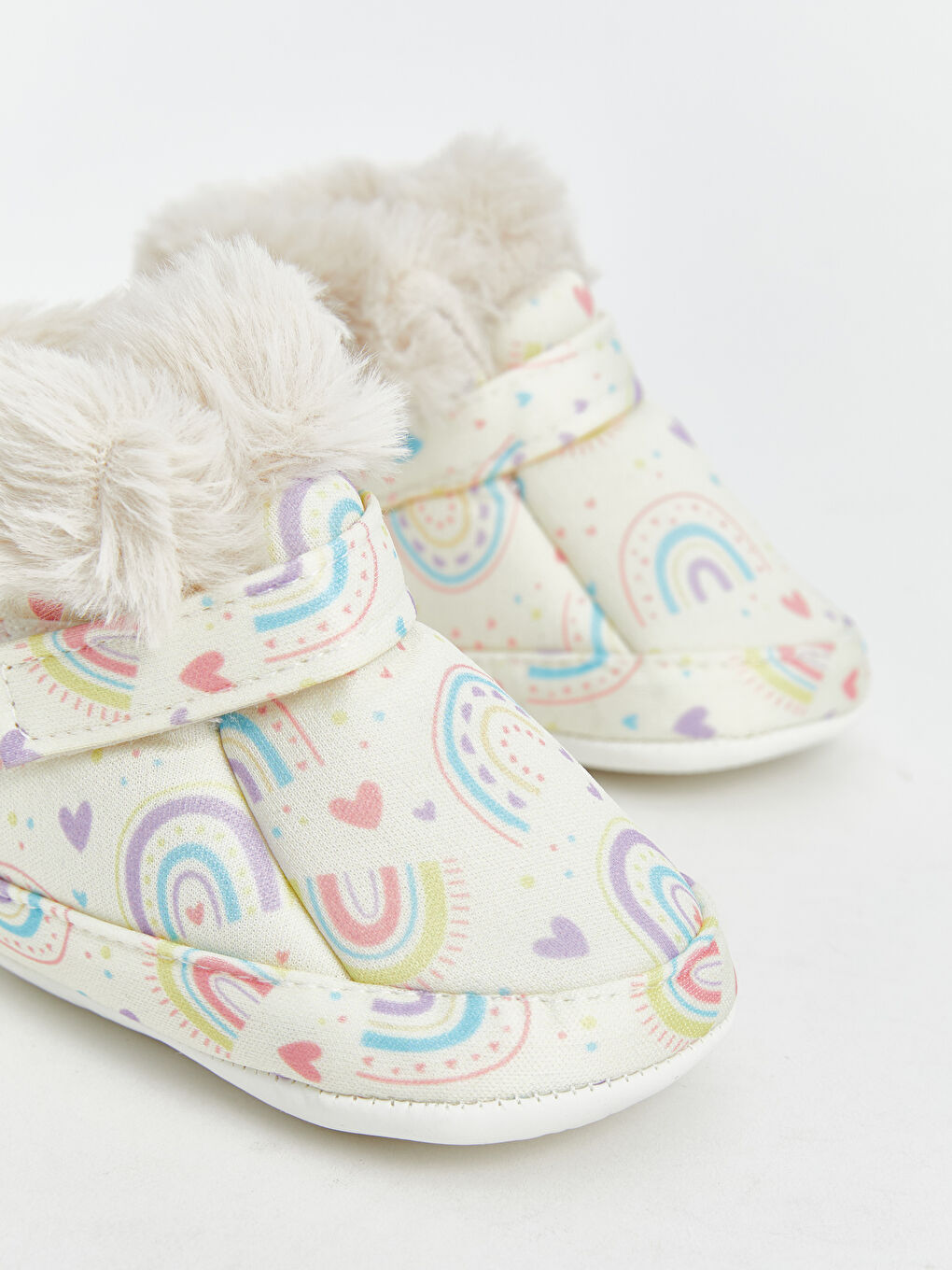 Baby Girl ECRU Pram Shoes -W4GG48Z1-LRB