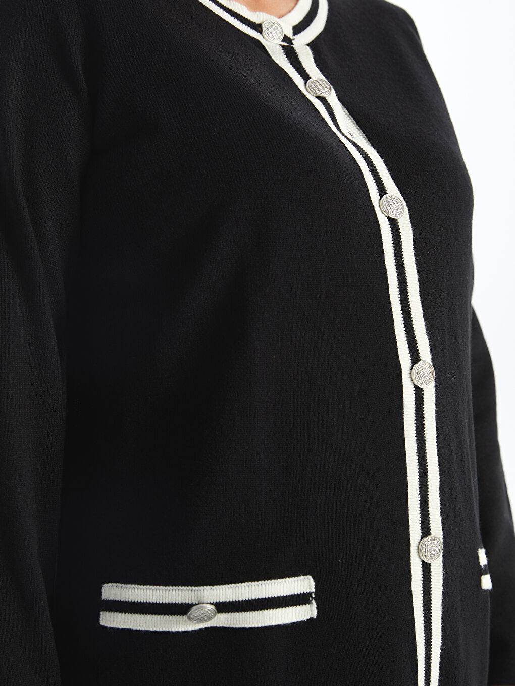 LCW Grace Crew Neck Women's Knitwear Cardigan -W4GG64Z8-CVL