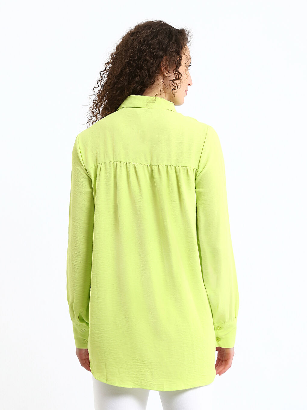 Plain Oversize Women's Shirt Tunic-4