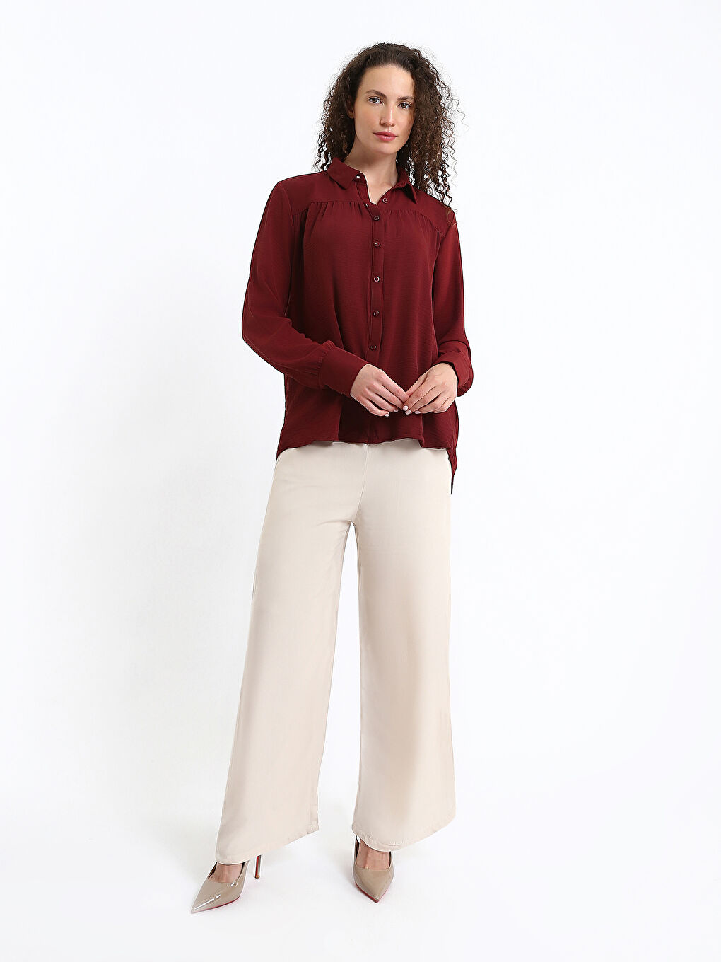 Plain Oversize Women's Shirt-1