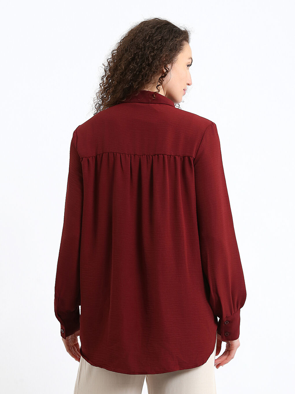 Plain Oversize Women's Shirt-4