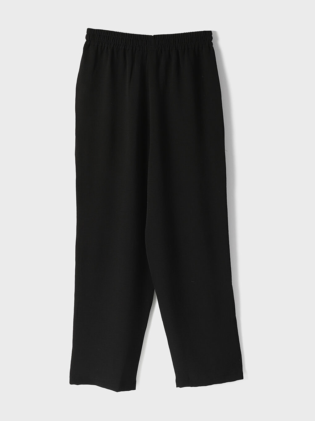 Elastic Waist Wide Leg Women's Trousers-1