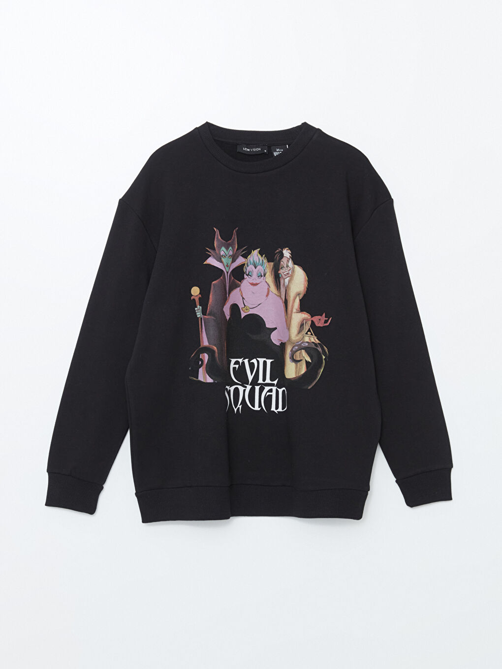 LCW Vision Crew Neck Evil Squad Printed Women's Sweatshirt -W4GH24Z8-CVL