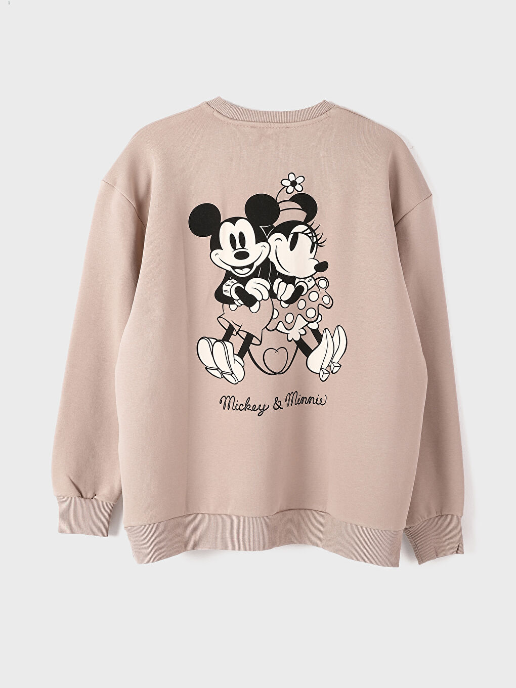 Толстовка з круглим вирізом, з принтом, оверсайз, для жінок-1