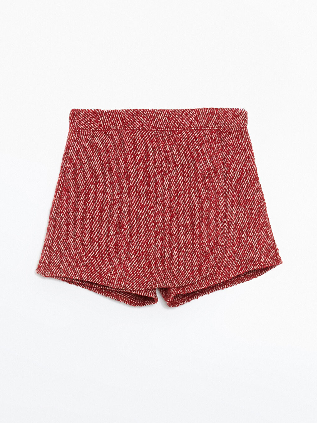 Ekru Beli Lastikli Kız Çocuk Şort Etek