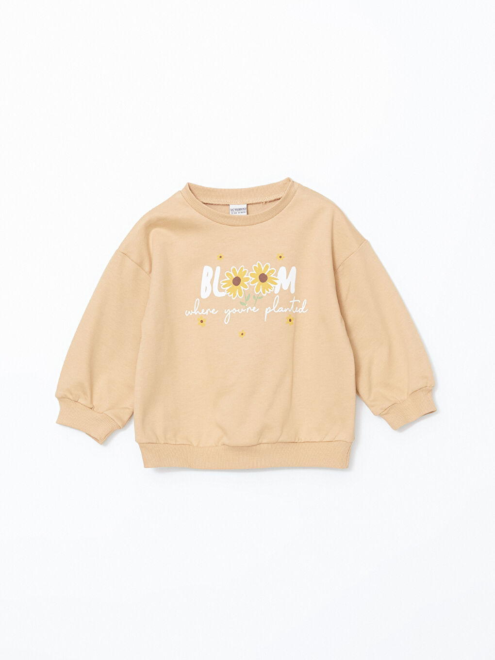 LCW Kids سويت شيرت بناتي ياقة دائرية مطبوع - مجموعة من 2 -W4GJ22Z1-FXR