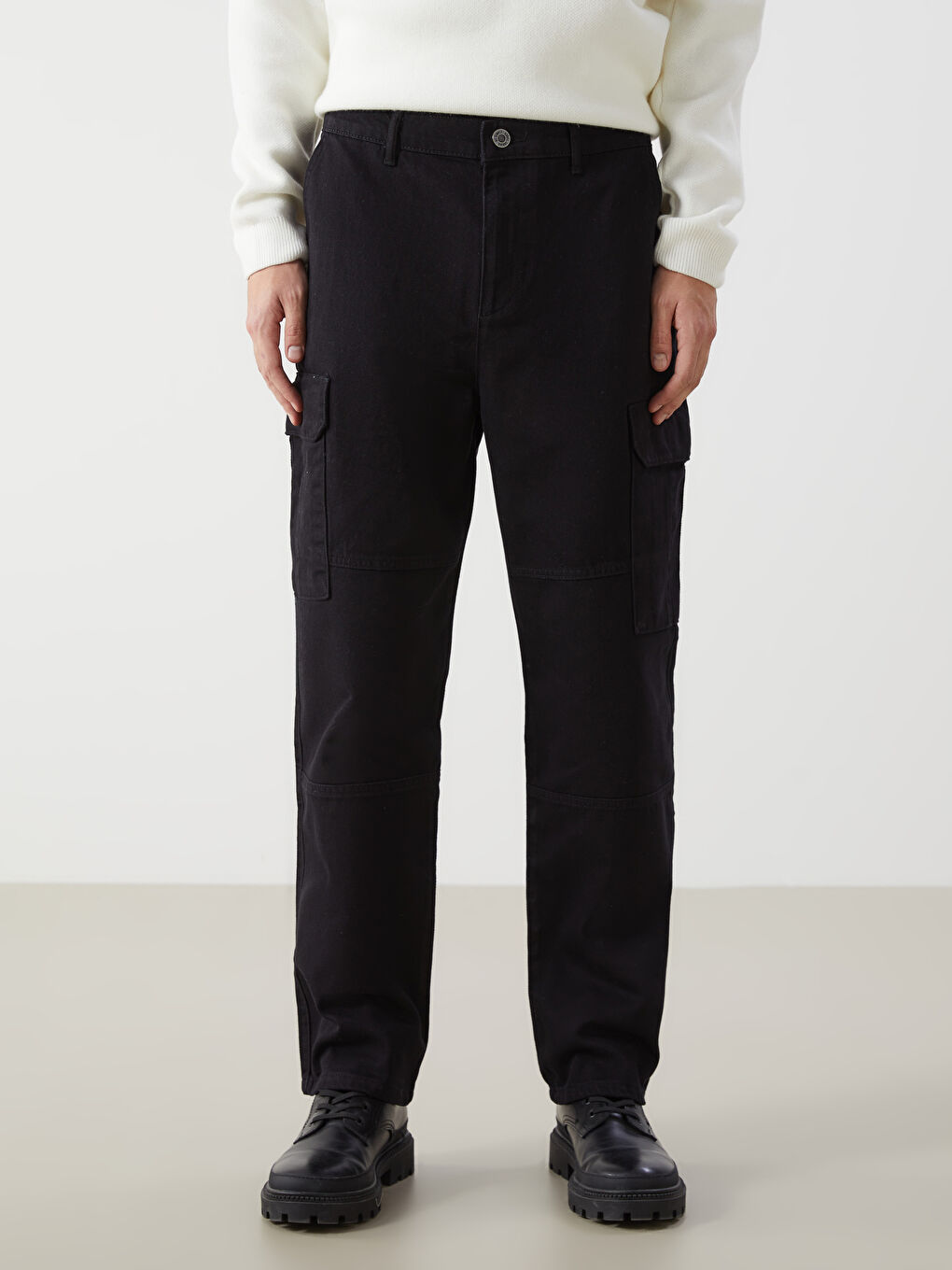 XSIDE Relaxed Fit Twill Men's Cargo Trousers -W4GJ61Z8-RQL