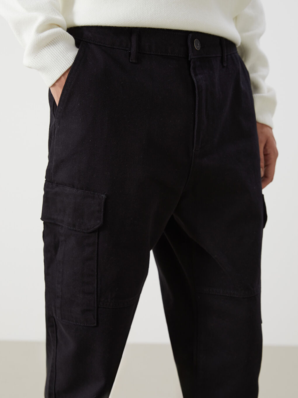XSIDE Relaxed Fit Twill Men's Cargo Trousers -W4GJ61Z8-RQL