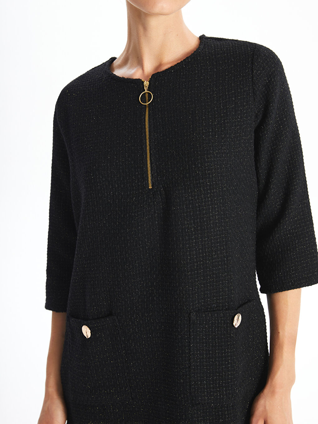 LC Waikiki Crew Neck Women's Dress -W4GJ77Z8-CVL
