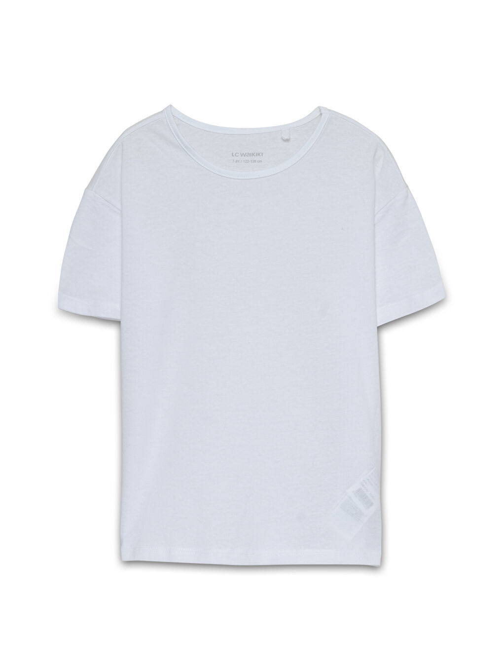Crew Neck Basic Short Sleeve Girls' T-Shirt