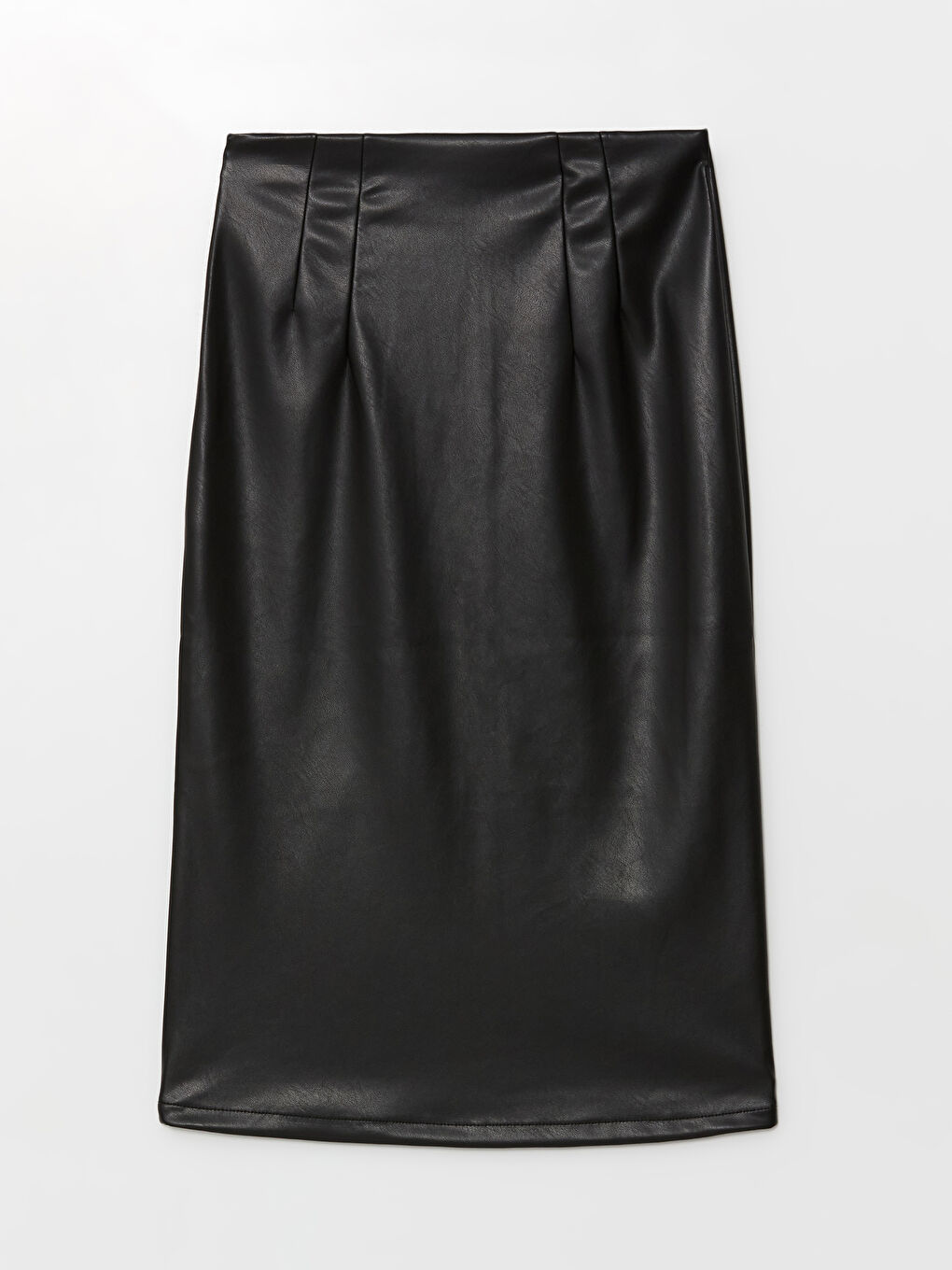 LCWAIKIKI Classic Zippered Waist Faux Leather Women's Skirt -W4GJ86Z8-CVL