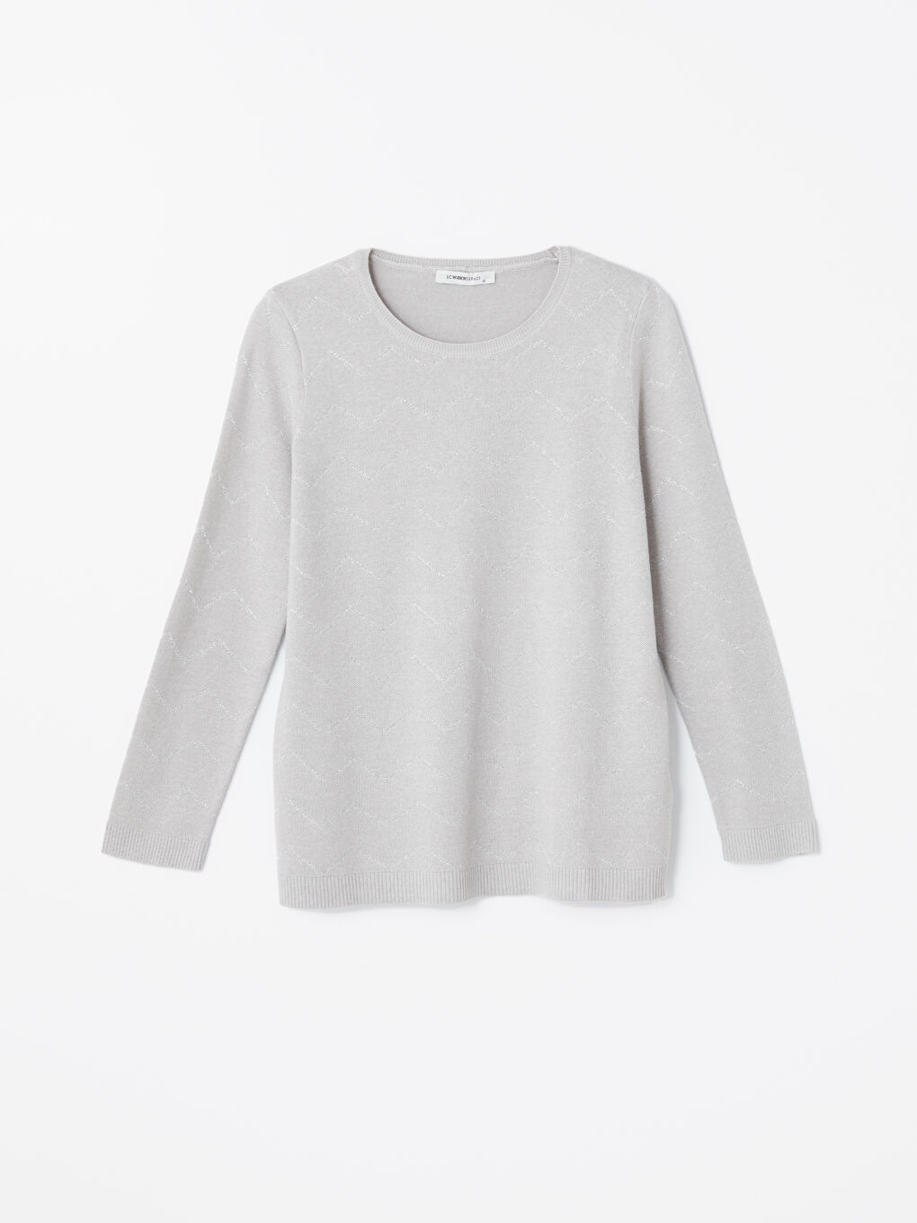 LCW Grace Crew Neck Patterned Women's Knitwear Sweater -W4GK13Z8-S4F