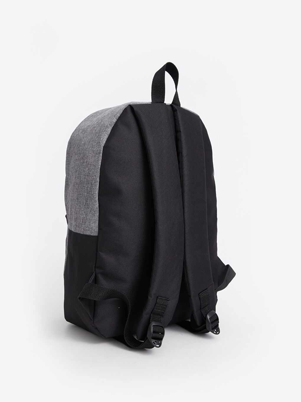 Plain Zippered Men's Backpack-3