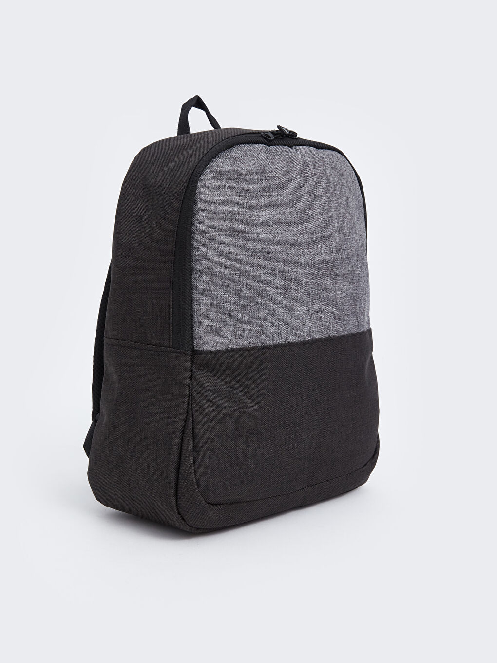 Plain Zippered Men's Backpack-2