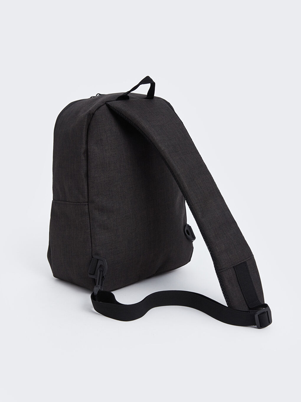 Plain Zippered Men's Backpack-3
