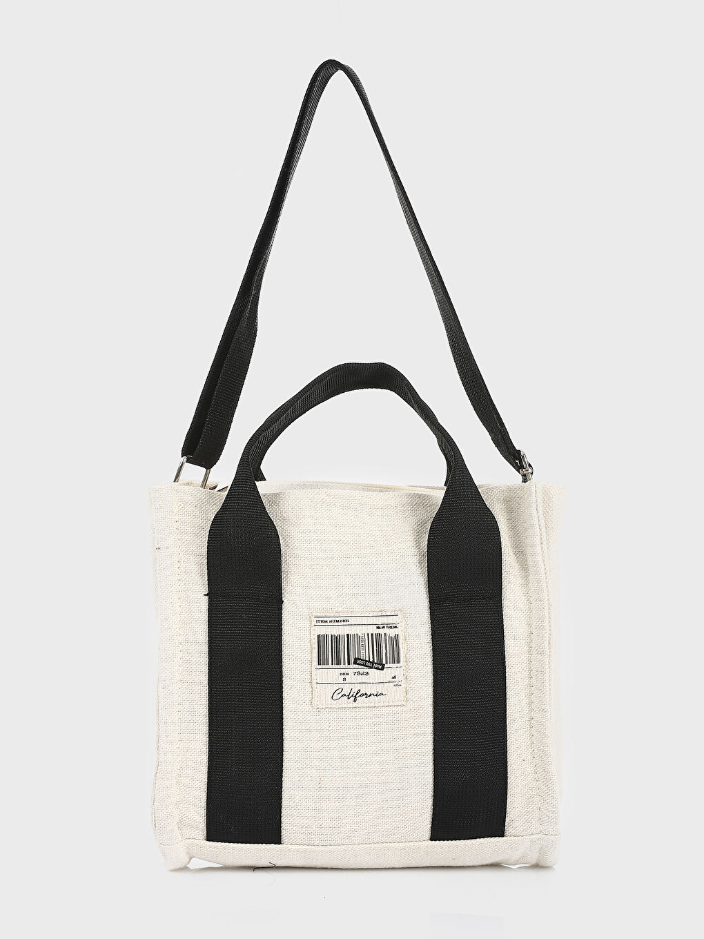 Label Printed Women's Handbag