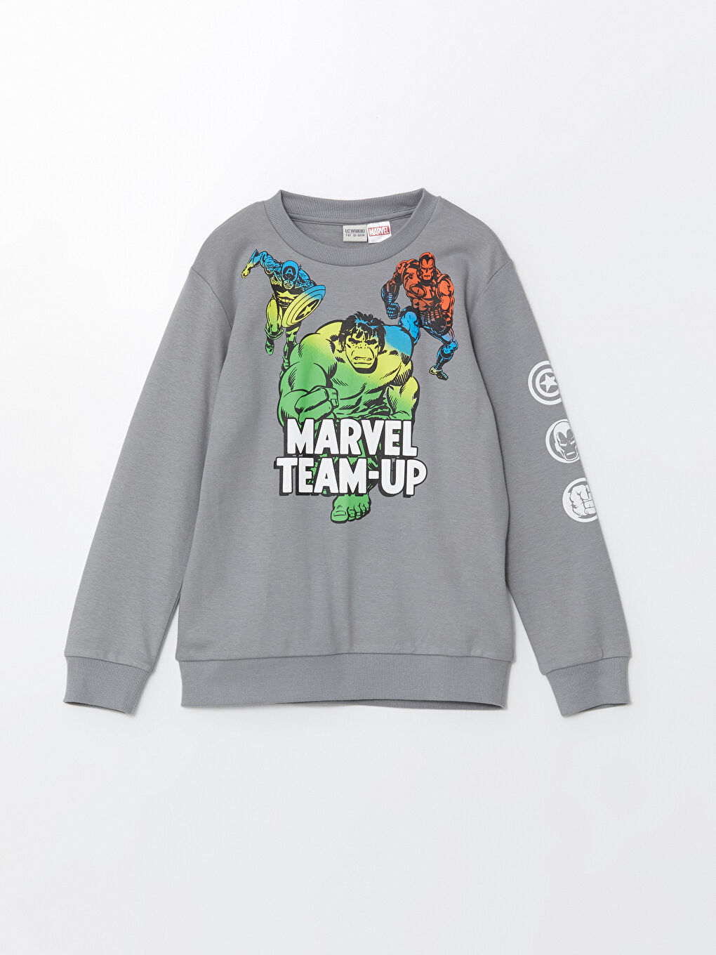 LCW Kids Bisiklet Yaka Hulk Baskılı Erkek Çocuk Tişört -W4GK51Z4-GSE