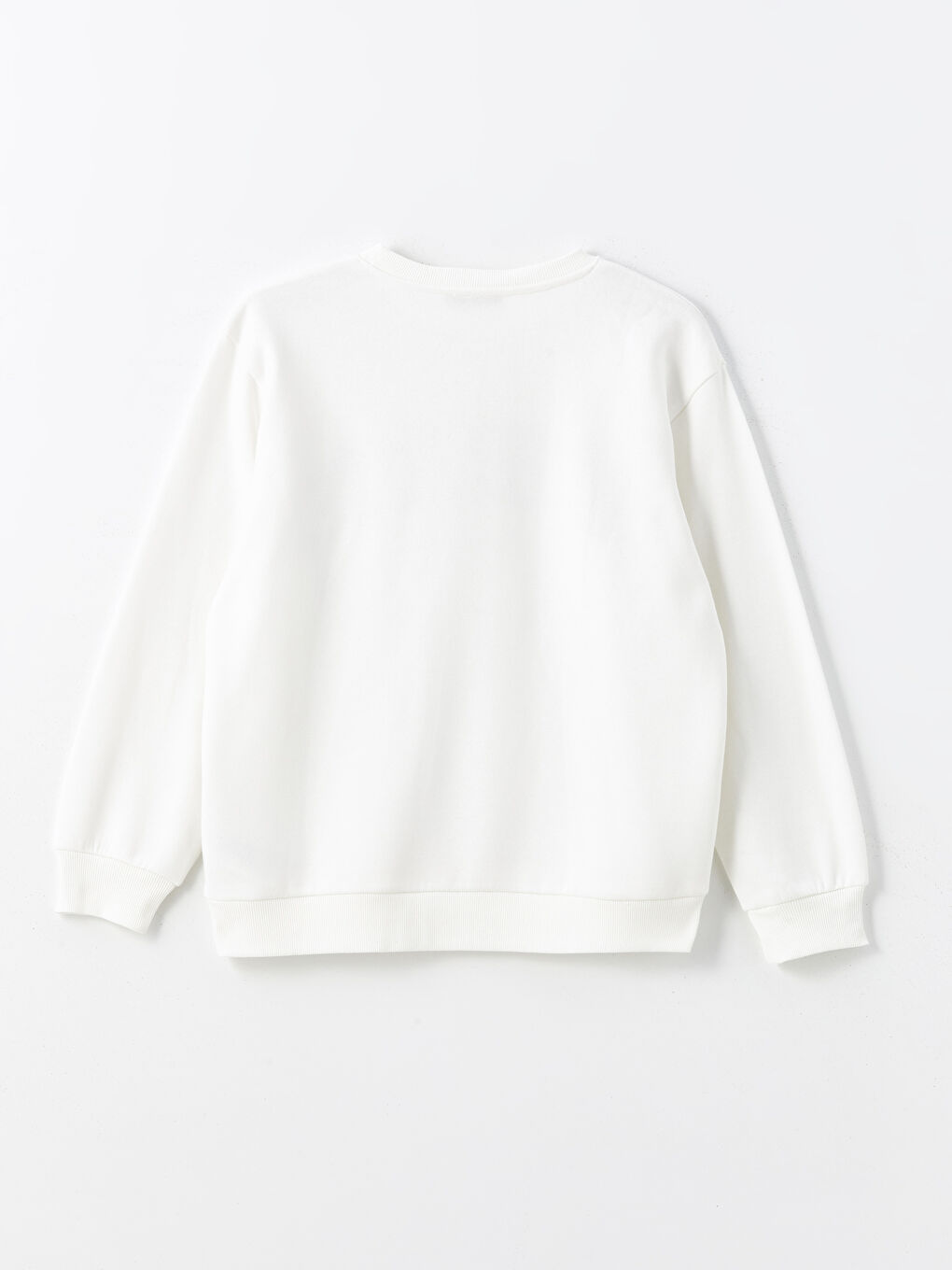 سويت شيرت سميك مطبوع برقبة دائرية للسيدات-5