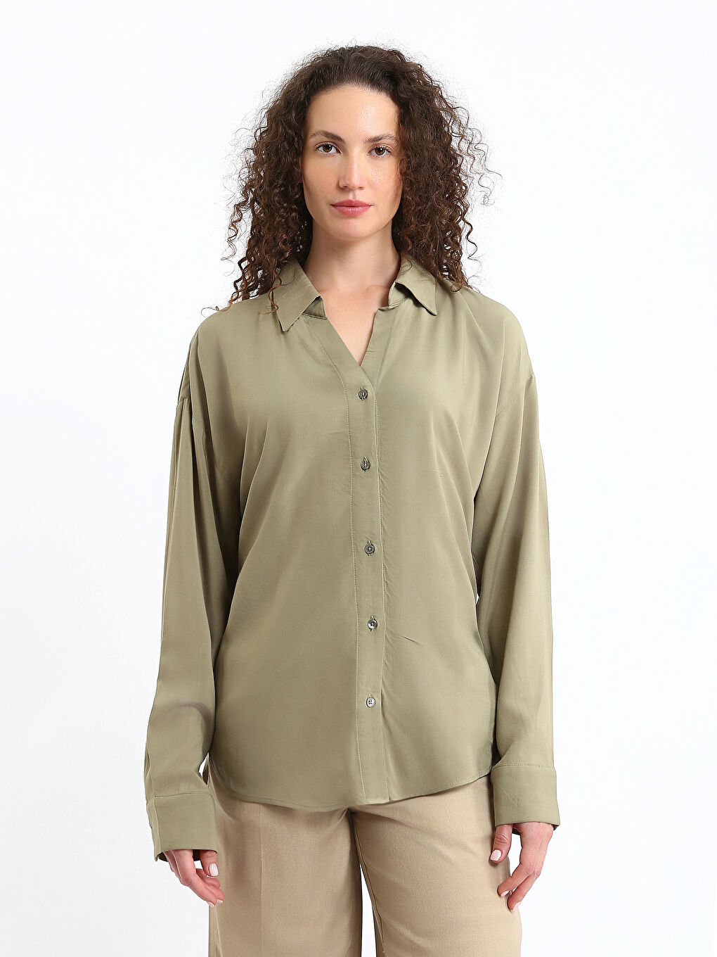 Oversize Poplin Women's Shirt