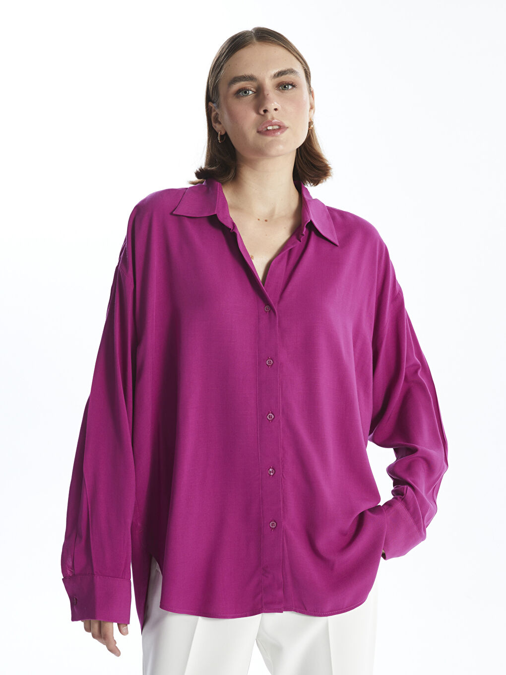 Oversize Poplin Women's Shirt