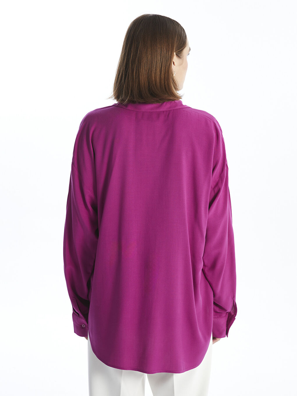 Oversize Poplin Women's Shirt-3