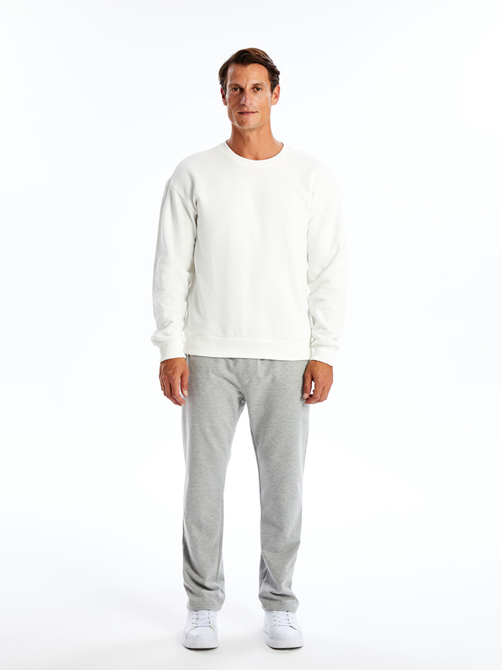 Gri Standart Kalıp Erkek Eşofman Altı