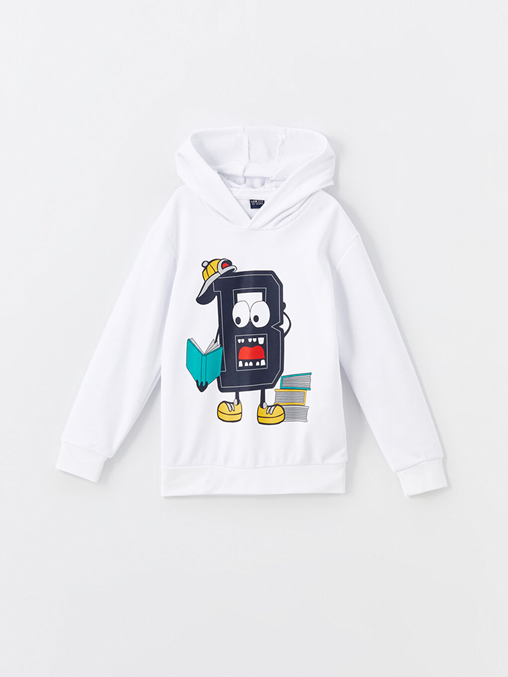 Hooded Printed Long Sleeve Boys' Sweatshirt