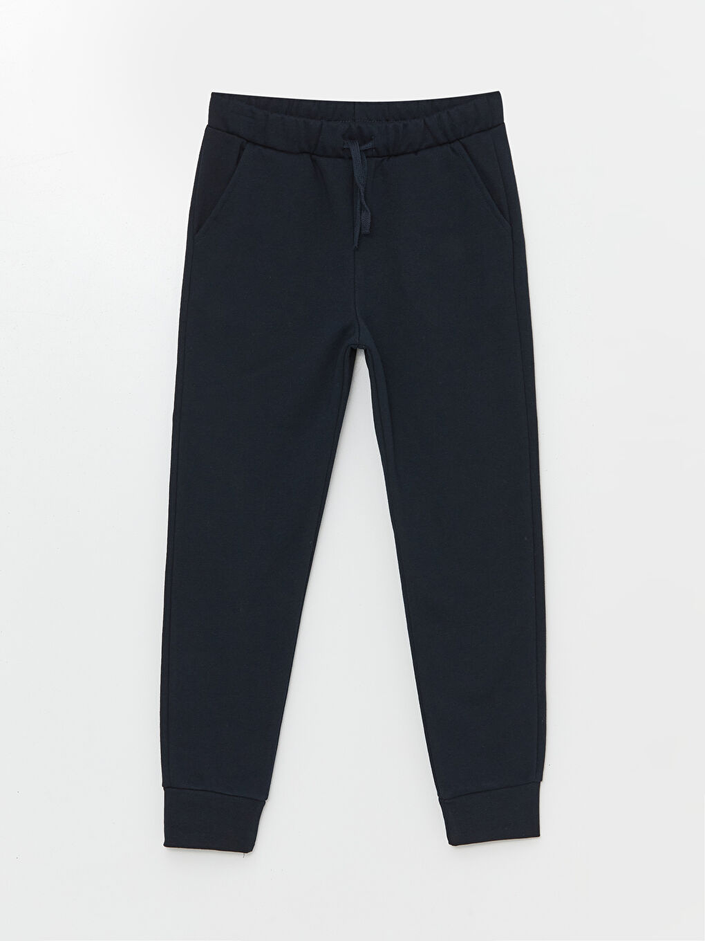 Lacivert Beli Lastikli Erkek Çocuk Kalın Jogger Eşofman Altı