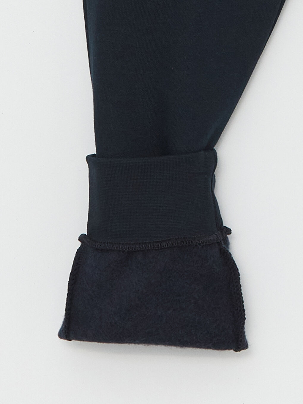 Lacivert Beli Lastikli Erkek Çocuk Kalın Jogger Eşofman Altı-2