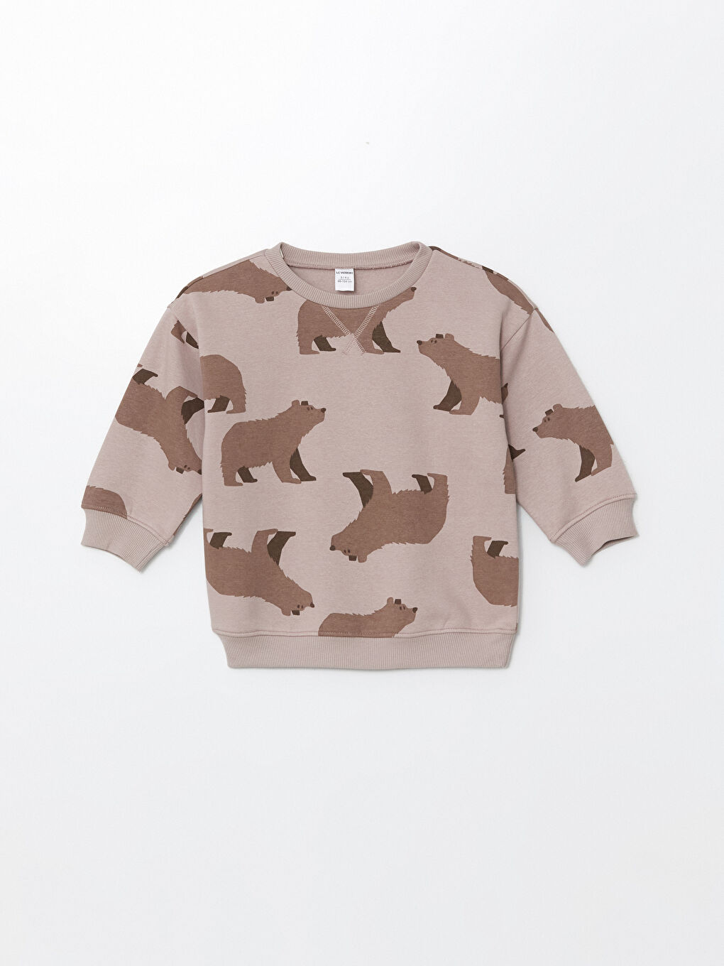 LCW Kids Crew Neck Printed Thick Boys' Sweatshirt -W4GL74Z1-LT7