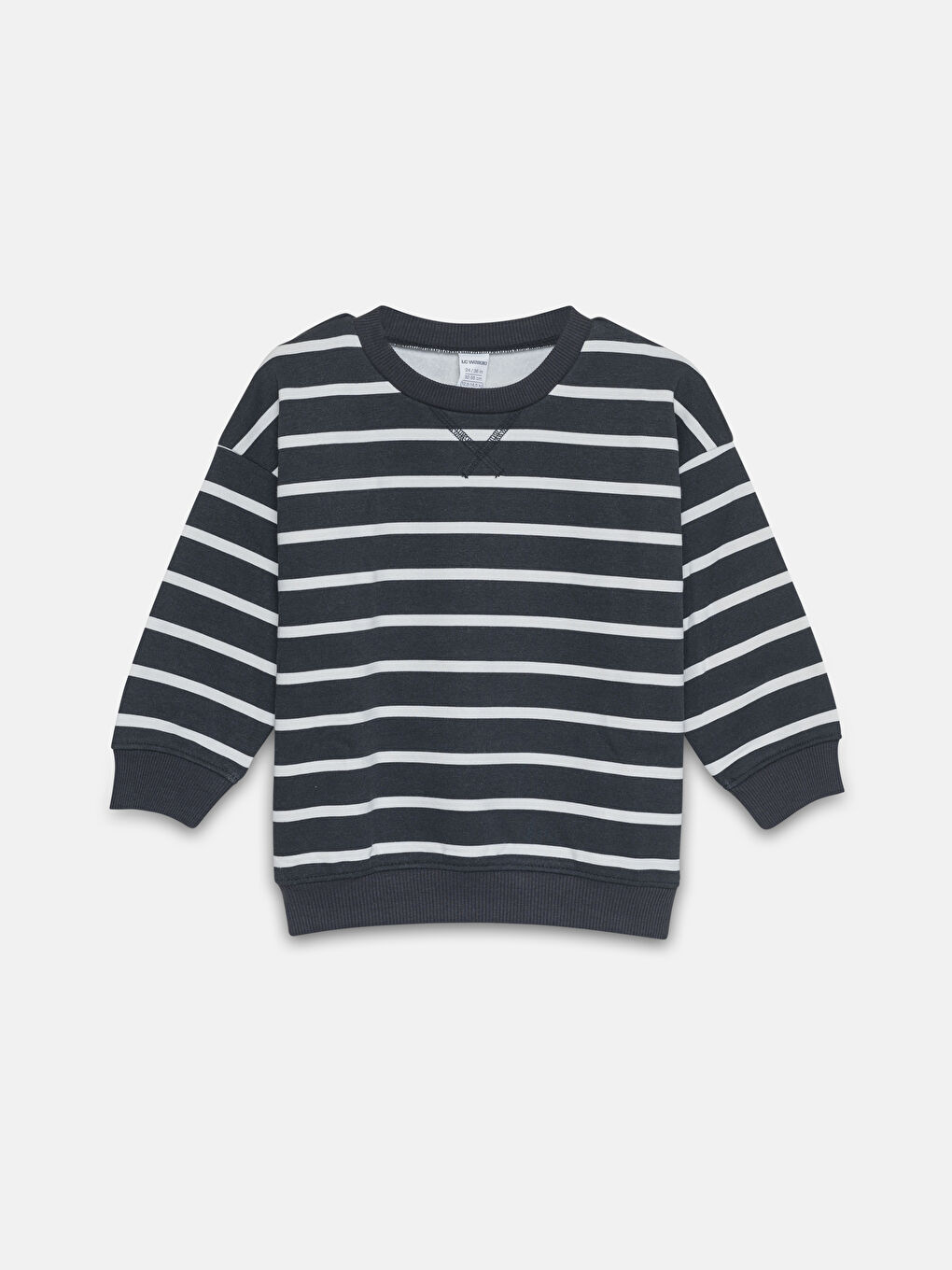 LCW Kids Crew Neck Long Sleeve Striped Boys' Sweatshirt -W4GL75Z1-LEG