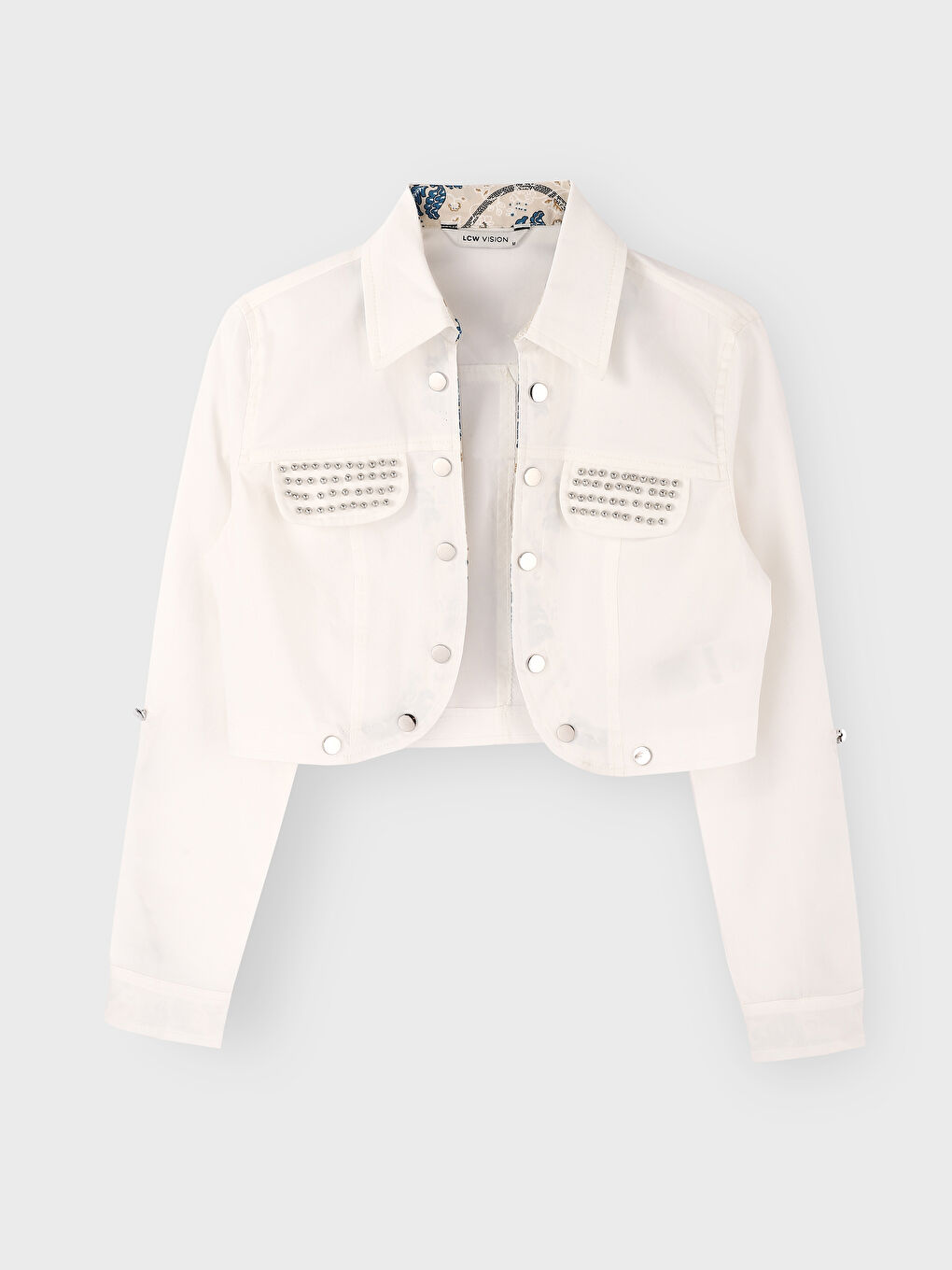Collared Neck Women's Denim Jacket