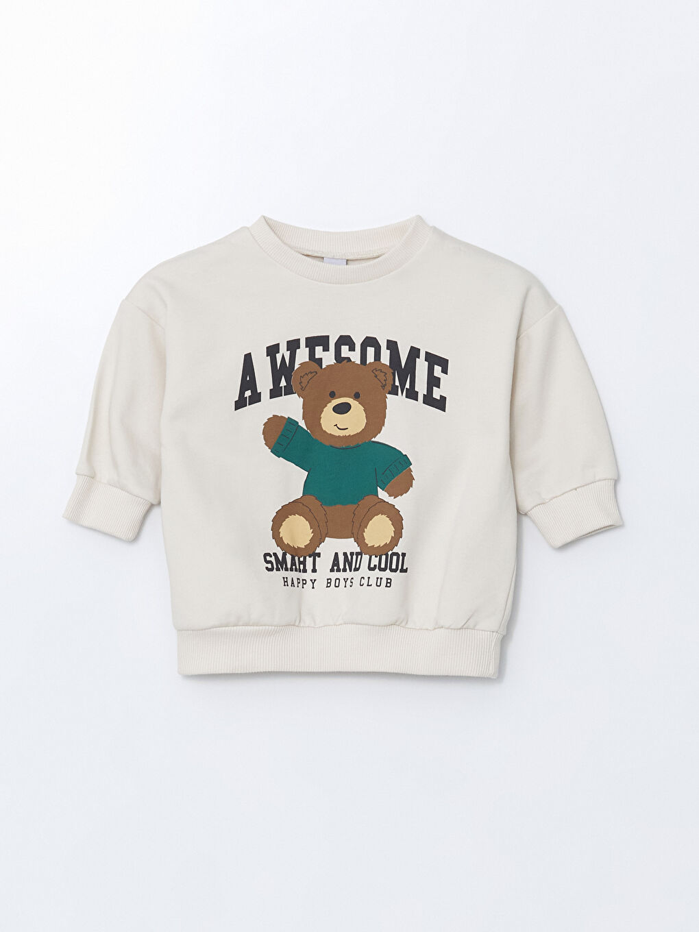 Crew Neck Printed Boy's Sweatshirt and Tracksuit Bottom 2-Pack-1