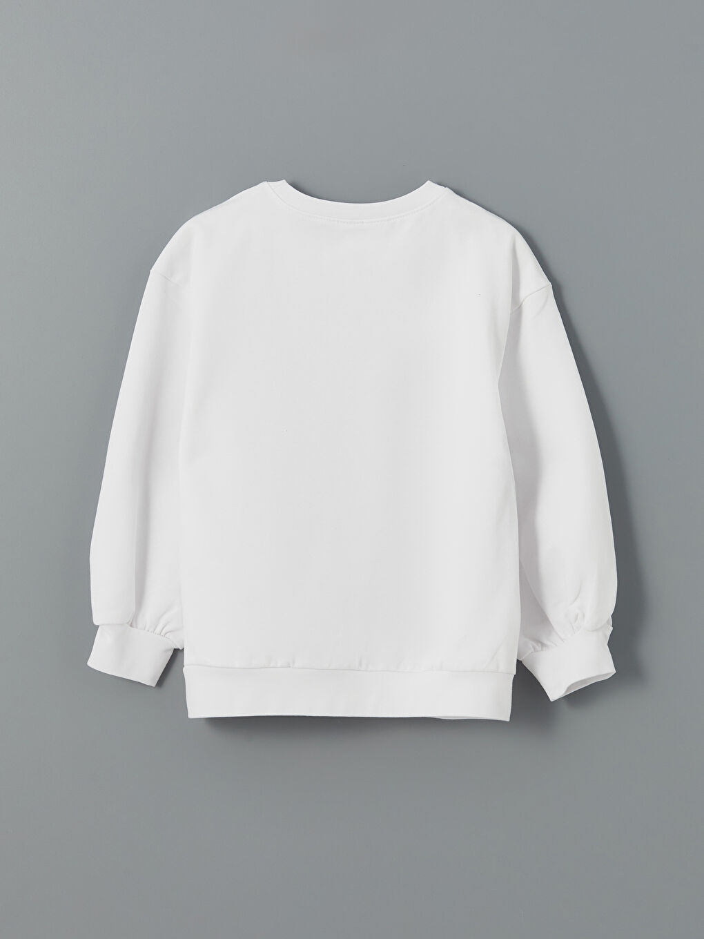 Crew Neck Bugs Bunny Printed Girls' Sweatshirt and Tights-2