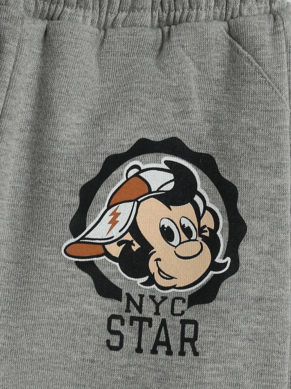 Elasticated Waist Printed Baby Boy Tracksuit Bottom-2