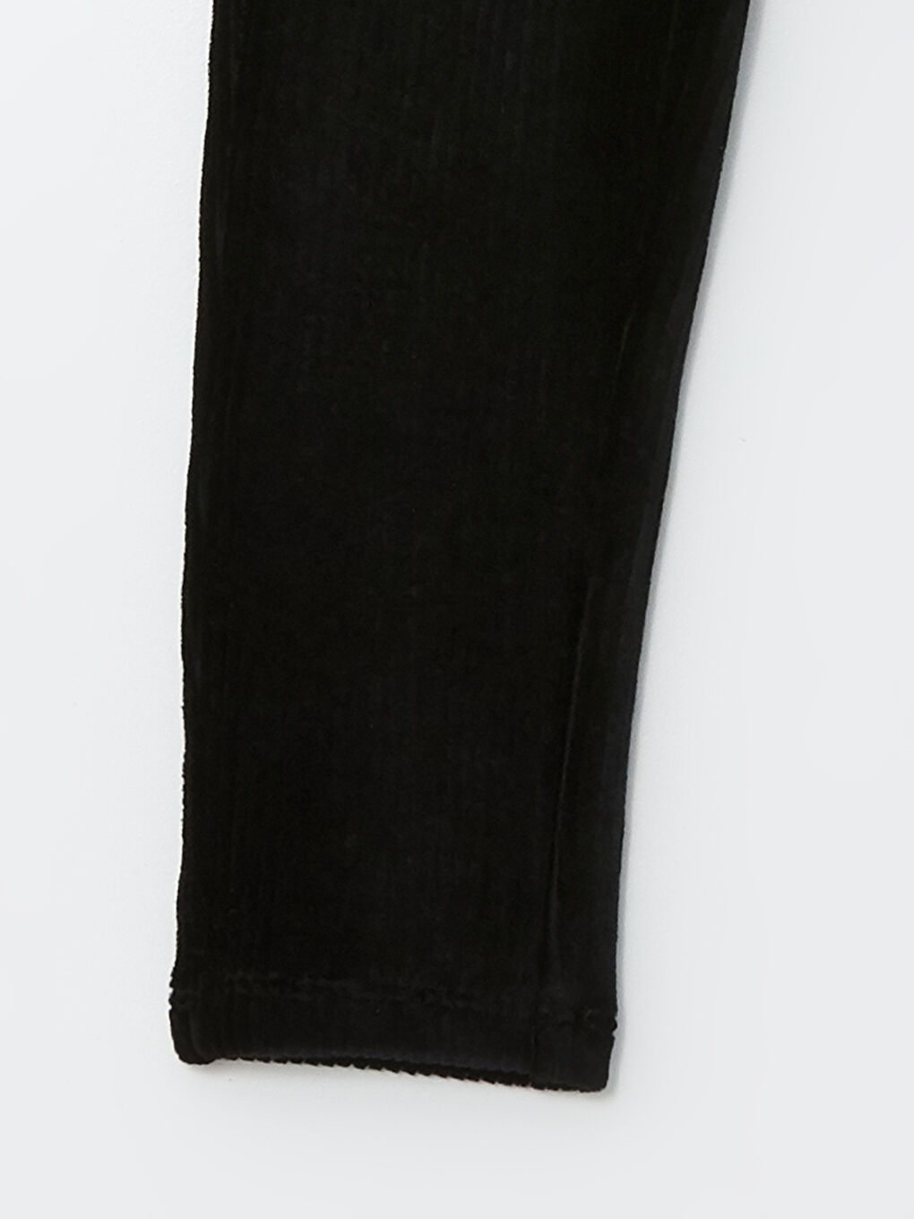 Elasticated Waist Basic Girls' Velvet Tracksuit Bottoms-3