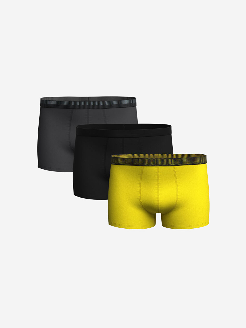 Karışık Standart Kalıp Pamuklu Esnek Erkek Boxer 3'lü