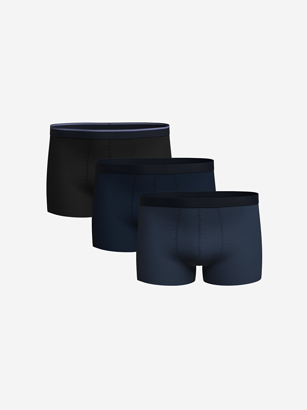 Karışık Standart Kalıp Pamuklu Esnek Erkek Boxer 3'lü