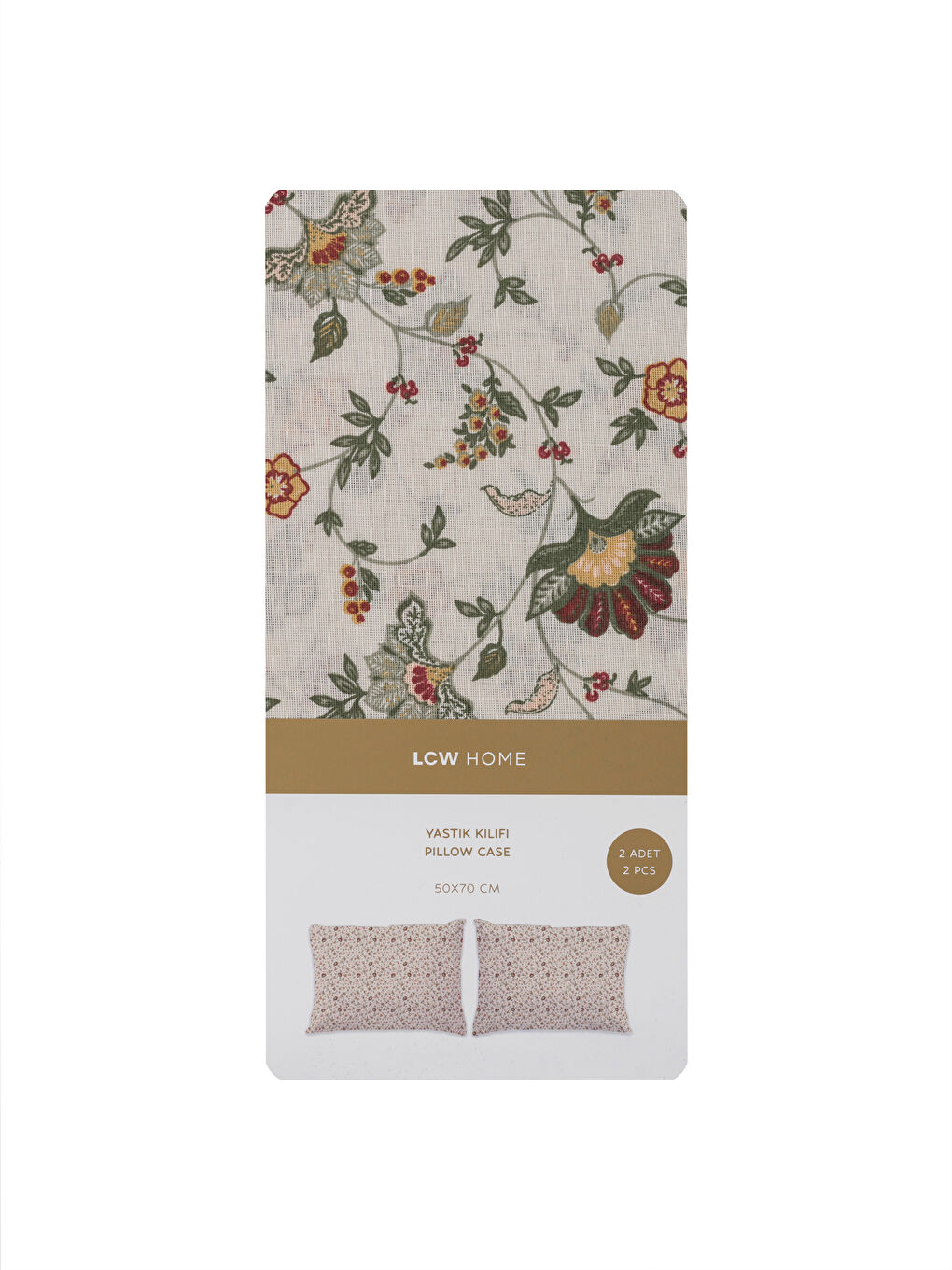 Karışık Desenli Yastık Kılıfı 2'li 50x70 cm-3