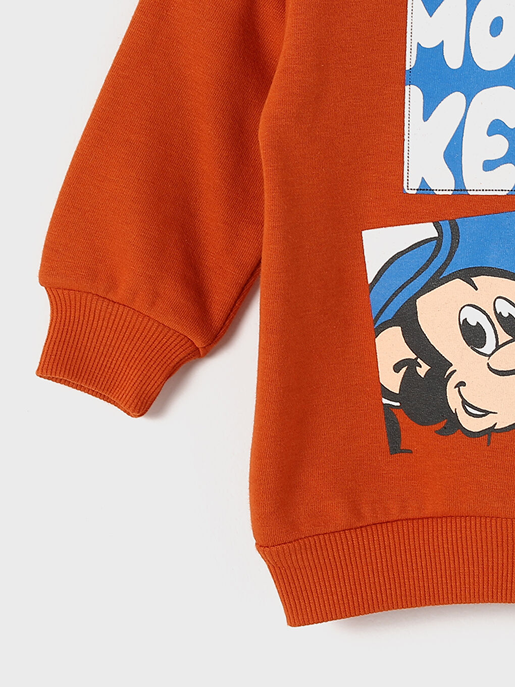 LCW baby Crew Neck Long Sleeve Nostalgic Monkey Printed Baby