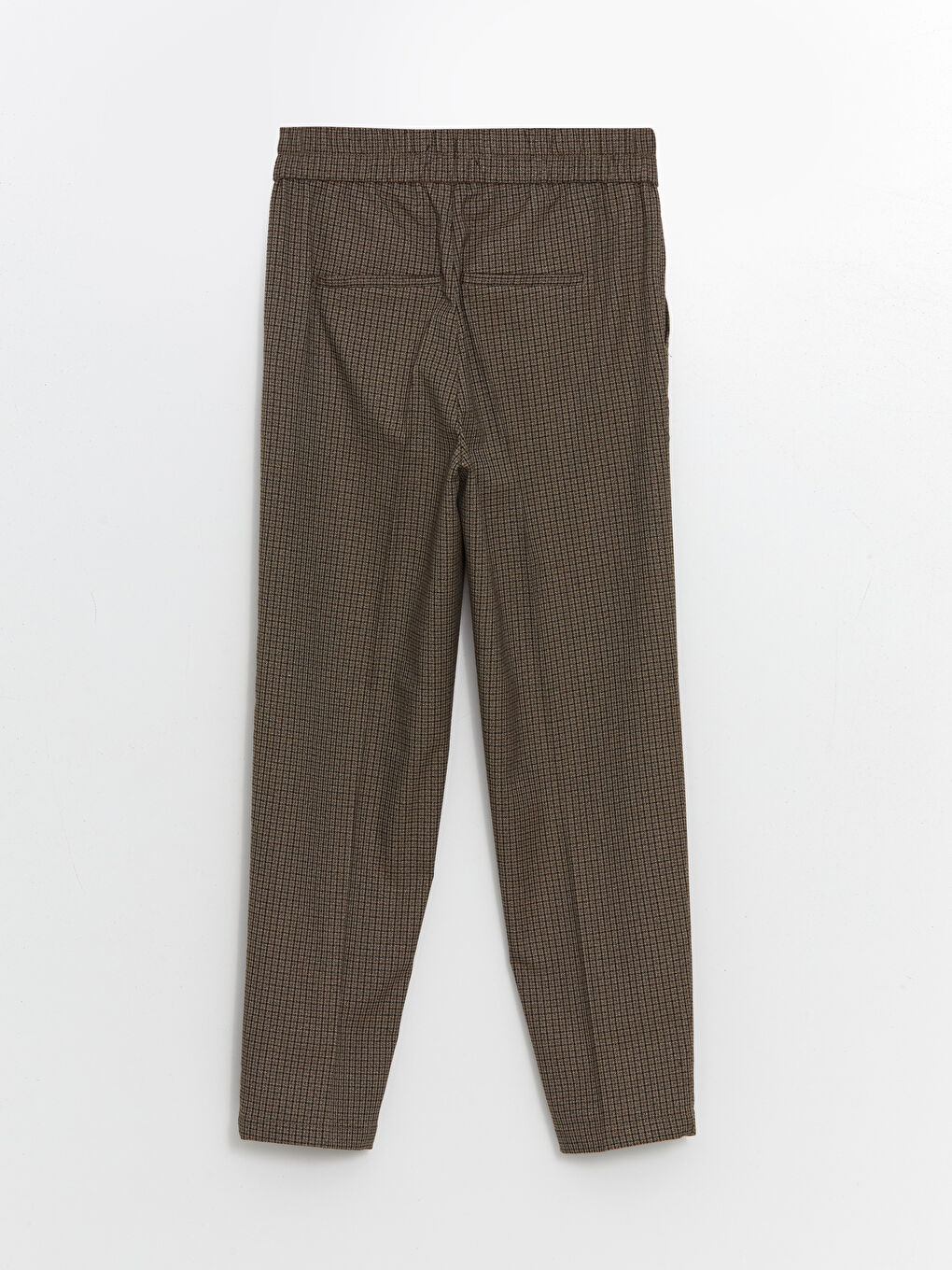 LCWAIKIKI Classic Elasticated Waist Houndstooth Patterned Women's Trousers -W4GS59Z8-LLL