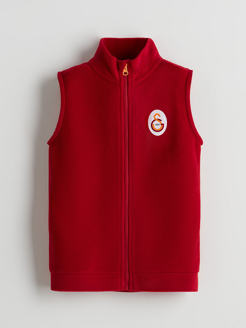 Funnel Neck Galatasaray Printed Polar Boys' Vest -W4GS77Z4-VAD