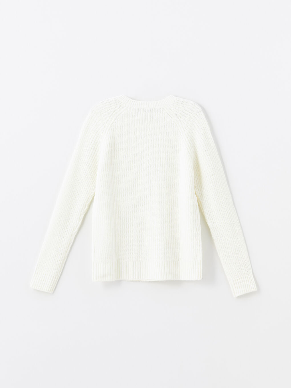 LCWAIKIKI Basic Crew Neck Self-Patterned Women's Knitwear Sweater -W4GS81Z8-R9J