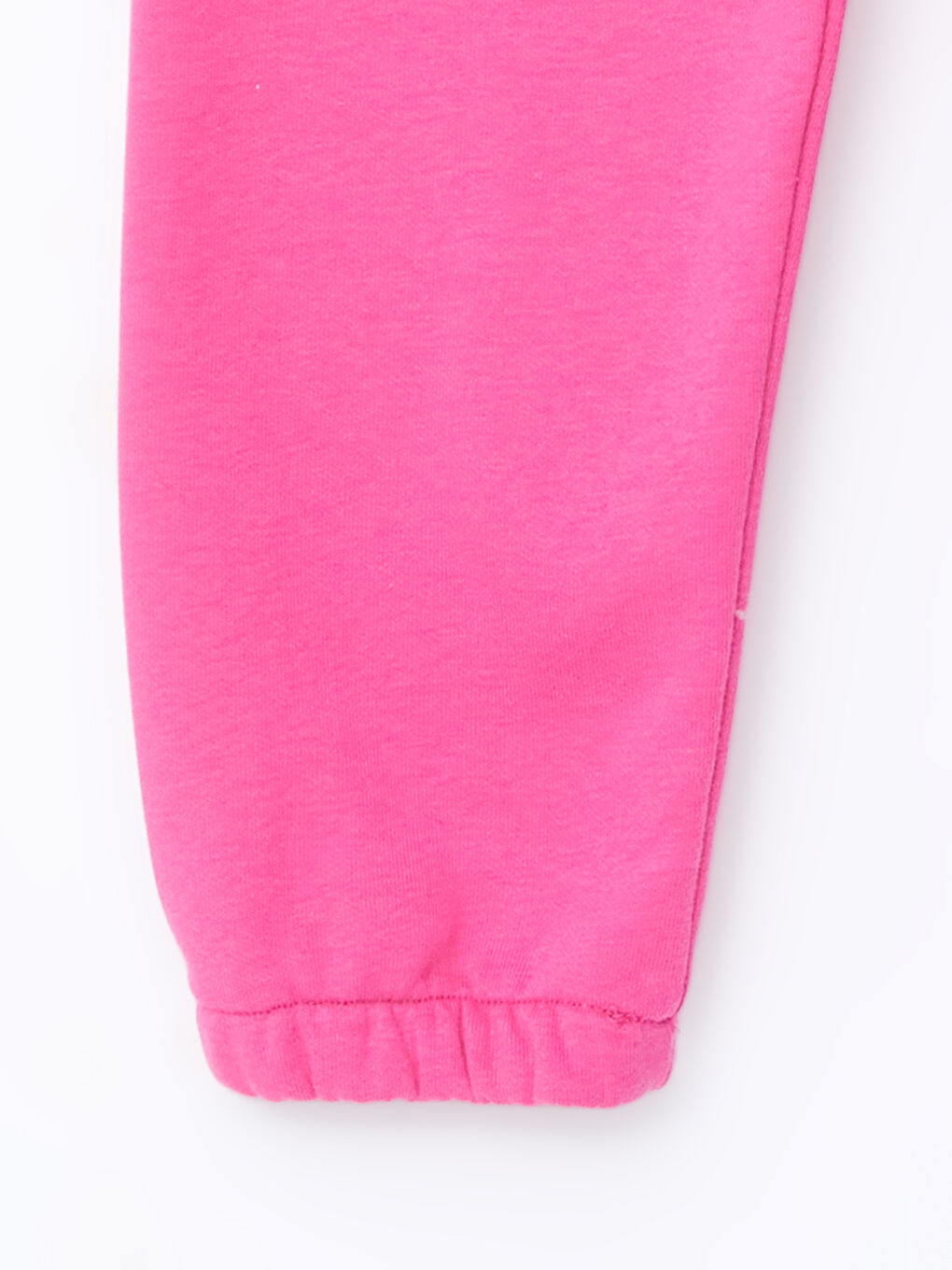 Fuşya Beli Lastikli Basic Kız Çocuk Jogger Eşofman Alt-2