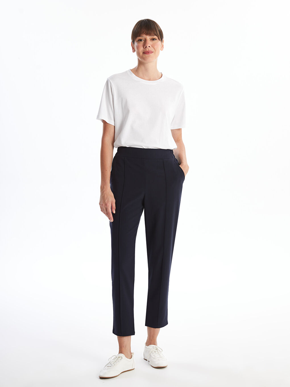 LCWAIKIKI Classic Pantalone sa elastičnim strukom za žene -W4GT01Z8-R3V