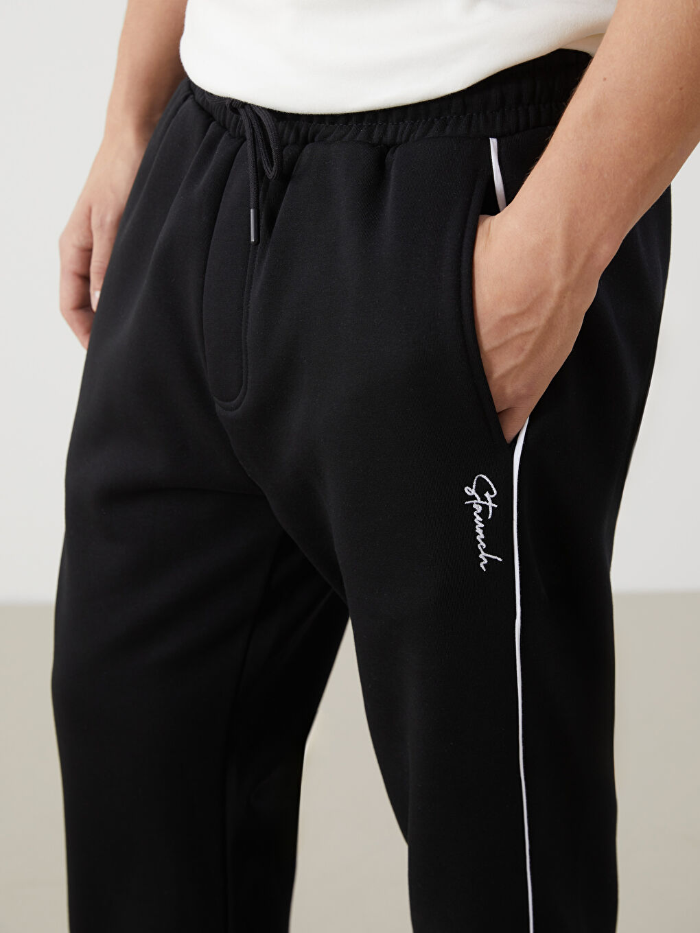 بنطلون رياضي بقصة عادية - للرجال-2