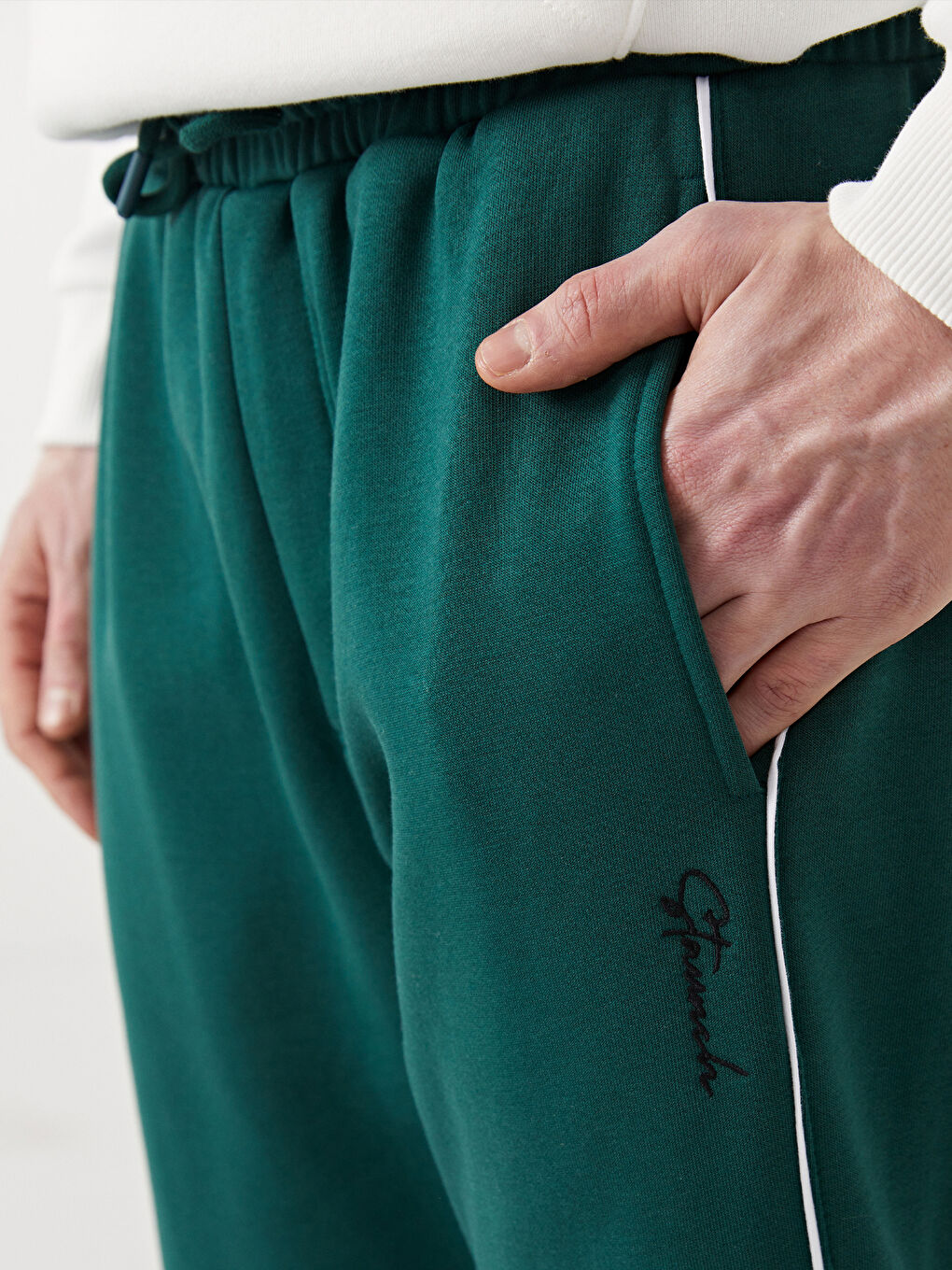 بنطلون رياضي بقصة عادية - للرجال-2