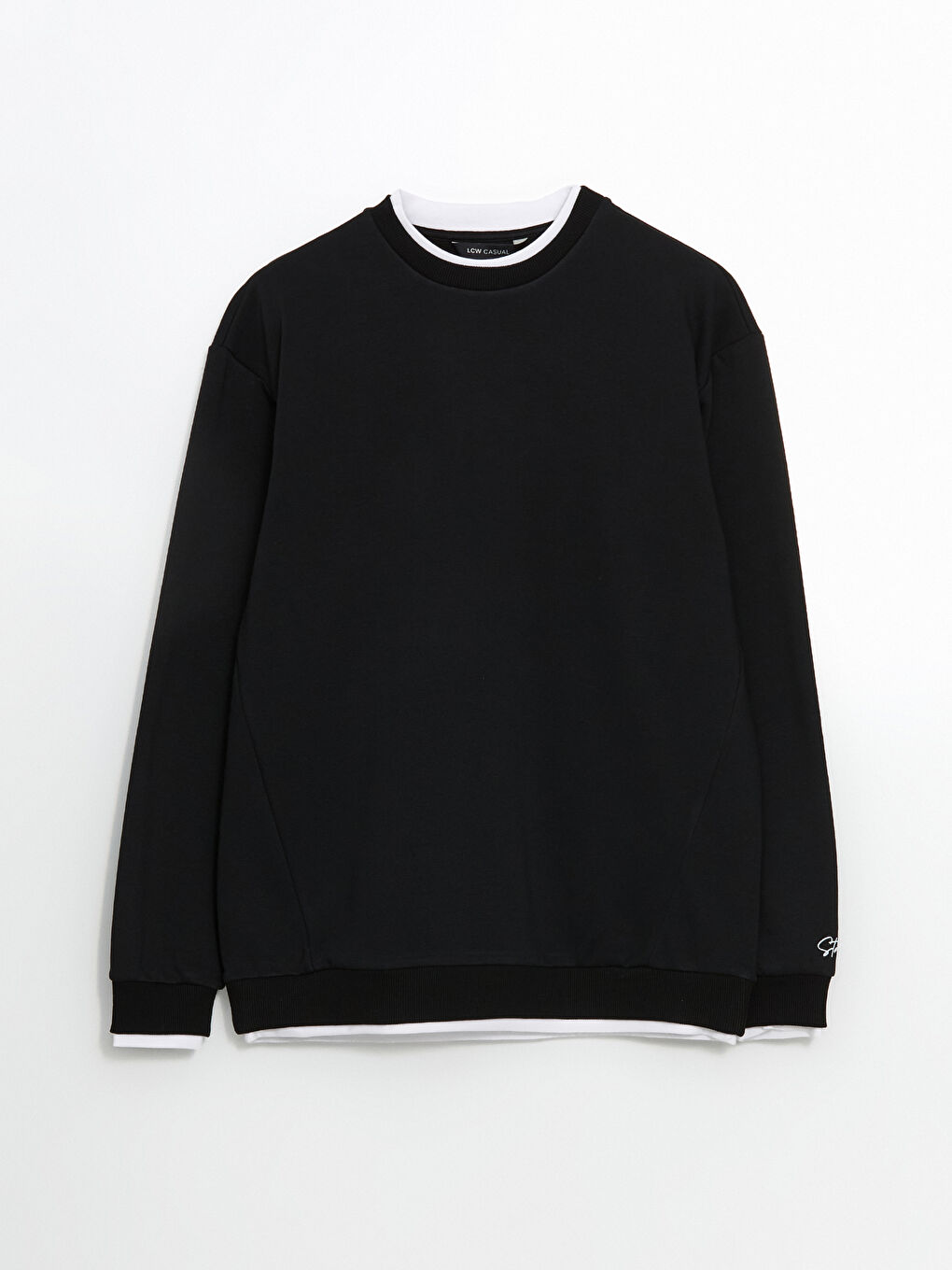 Crew Neck Long Sleeve Printed Men's Sweatshirt-4