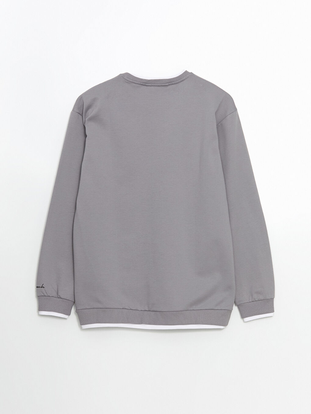 سويت شيرت مطبوع بأكمام طويلة برقبة دائرية للرجال-5