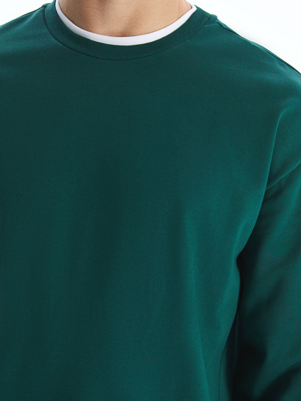 Crew Neck Long Sleeve Printed Men's Sweatshirt-2